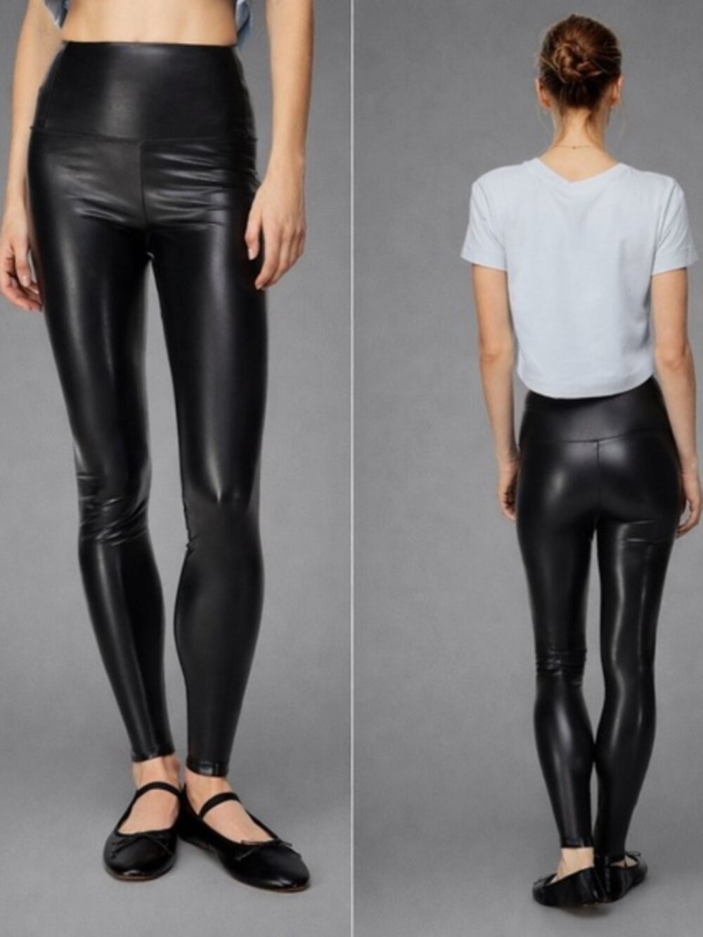 Aritzia Wilfred Free Vegan Leather Daria Pant In Black